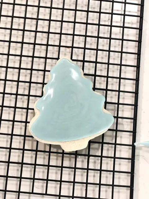 Iced Christmas Tree Sugar Cookie