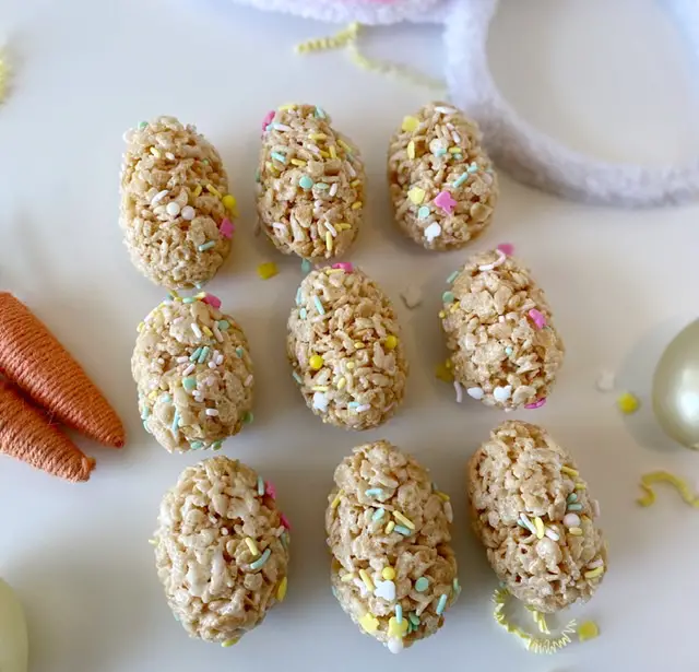 9 gluten free easter egg rice krispy treats