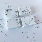 4 bars pure shea butter soap with lavender and dried lavender petals